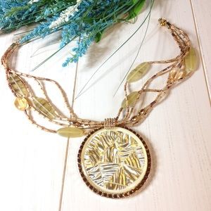 50% Off Sale! Vintage Gold Geometric Necklace